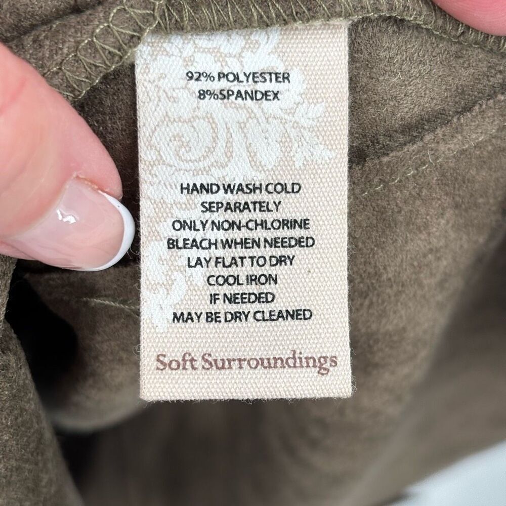 Soft Surroundings Suede Patchwork Section Dress W… - image 8